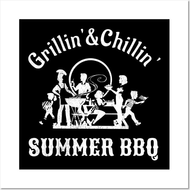 Chillin' and Grillin' Summer BBQ Wall Art by All About Nerds